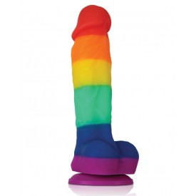 Радужный фаллоимитатор Colours Pride Edition 5" Dildo - 17,8 см.