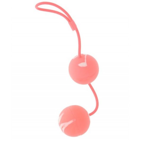 Вагинальные мягкие шарики MARBILIZED DUO BALLS PINK